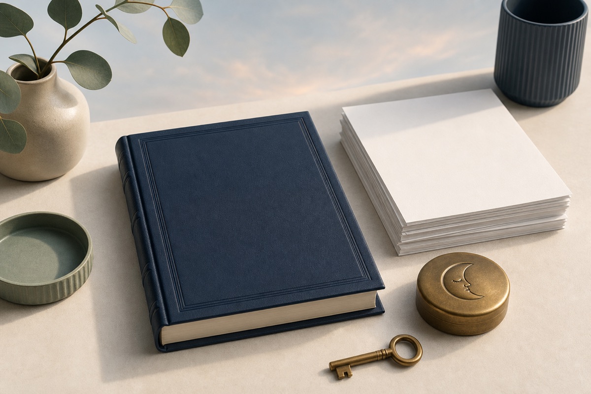 Closed ledger and blank papers representing a dormant company